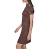 image:imageKarl Lagerfeld Womens Short Sleeve Mock Neck Sheath Mini DressChocolate