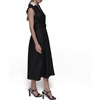 image:imageKarl Lagerfeld Womens Short Sleeve Multifunctional Shirt DressBlackSoft White