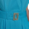 image:imageKarl Lagerfeld Womens Short Sleeve Multifunctional Shirt DressBlue Hydrangea