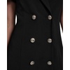image:imageKarl Lagerfeld Womens Short Sleeve Notch Collar Scuba Crepe Blazer Dress with Flounce HemBlack