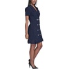 image:imageKarl Lagerfeld Womens Short Sleeve Notch Collar Scuba Crepe Blazer Dress with Flounce HemMarine