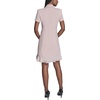 image:imageKarl Lagerfeld Womens Short Sleeve Notch Collar Scuba Crepe Blazer Dress with Flounce HemPearl Blush