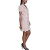 image:imageKarl Lagerfeld Womens Short Sleeve Notch Collar Scuba Crepe Blazer Dress with Flounce HemPearl Blush