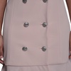 image:imageKarl Lagerfeld Womens Short Sleeve Notch Collar Scuba Crepe Blazer Dress with Flounce HemPearl Blush