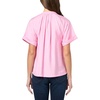 image:imageKarl Lagerfeld Womens Short Sleeve Slub Rayon Casual Light Weight BlouseGee