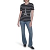 image:imageKarl Lagerfeld Womens Short Sleeve Soft Everyday Logo TShirtBlackSilver