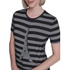 image:imageKarl Lagerfeld Womens Short Sleeve Soft Everyday Logo TShirtBlackSilver