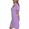 image:imageKarl Lagerfeld Womens Short Sleeve Square Neck Bow Embellished Shift Mini DressIris
