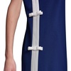 image:imageKarl Lagerfeld Womens Short Sleeve Square Neck Bow Embellished Shift Mini DressMaritimeSoft White