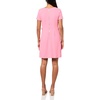 image:imageKarl Lagerfeld Womens Short Sleeve Square Neck Bow Embellished Shift Mini DressPink Sherbert