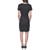 image:imageKarl Lagerfeld Womens Short Sleeve Stretch Texture Knit Tweed Aline DressBlack