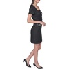 image:imageKarl Lagerfeld Womens Short Sleeve Stretch Texture Knit Tweed Aline DressBlack