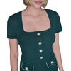 image:imageKarl Lagerfeld Womens Short Sleeve Stretch Texture Knit Tweed Aline DressPine