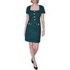 image:imageKarl Lagerfeld Womens Short Sleeve Stretch Texture Knit Tweed Aline DressPine
