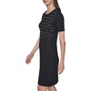 image:imageKarl Lagerfeld Womens Short Sleeve Stretchy Sweater DressBlack