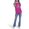 image:imageKarl Lagerfeld Womens Short Sleeve Trendy Bling Logo Choupette TShirtBright Jewel Pink