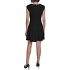 image:imageKarl Lagerfeld Womens Short Sleeve V Neck Scuba Crepe Fit amp Flare Wear to Work DressBlack