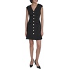 image:imageKarl Lagerfeld Womens Short Sleeve V Neck Scuba Crepe Fit amp Flare Wear to Work DressBlack