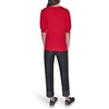 image:imageKarl Lagerfeld Womens Short Sleeve VNeck Crystal Button SweaterAdmiral Red