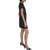 image:imageKarl Lagerfeld Womens Short Sleeve VNeck Embellished Tweed Sheath Mini DressBlack