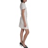 image:imageKarl Lagerfeld Womens Short Sleeve VNeck Embellished Tweed Sheath Mini DressSoft White