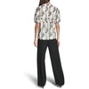 image:imageKarl Lagerfeld Womens Short Sleeve VNeck Whimsical All Over Floral Lace BlouseBisque