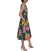 image:imageKarl Lagerfeld Womens Sleeveless Boat Neck Drop Waist Belted Midi DressMarinePink Sherbet Combo