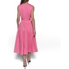 image:imageKarl Lagerfeld Womens Sleeveless Boat Neck Drop Waist Belted Midi DressPink Sherbert