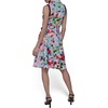 image:imageKarl Lagerfeld Womens Sleeveless Collared Faux Wrap Midi DressSoft WhiteBlackHydrangea