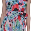 image:imageKarl Lagerfeld Womens Sleeveless Collared Faux Wrap Midi DressSoft WhiteBlackHydrangea