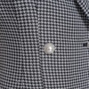 image:imageKarl Lagerfeld Womens Sleeveless Collared Heatset Houndstooth DressBlackSoft White