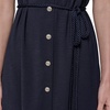 image:imageKarl Lagerfeld Womens Sleeveless Collared Two Toned Button Front Midi Dress with Rope BeltMarineSoft White