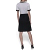 image:imageKarl Lagerfeld Womens Sleeveless Collared Two Toned Button Front Midi Dress with Rope BeltSoft WhiteBlack