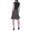 image:imageKarl Lagerfeld Womens Sleeveless Contrast Grid Tweed Skirt Aline DressBlack Soft White