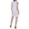 image:imageKarl Lagerfeld Womens Sleeveless Crew Neck Summer Tweed Contrast Detail Shift DressSoft WhiteBlack
