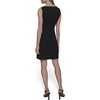 image:imageKarl Lagerfeld Womens Sleeveless Gold Buttoned Split Neck Mini Sheath DressBlack