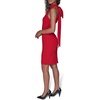 image:imageKarl Lagerfeld Womens Sleeveless Halter Taffeta Bow Scuba Crepe DressAdmiral Red