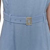 image:imageKarl Lagerfeld Womens Sleeveless Jewel Neck Belted Aline Midi DressChambray Blue