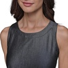 image:imageKarl Lagerfeld Womens Sleeveless Jewel Neck Belted Aline Midi DressIndigo