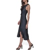 image:imageKarl Lagerfeld Womens Sleeveless Jewel Neck Belted Aline Midi DressIndigo