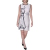 image:imageKarl Lagerfeld Womens Sleeveless Printed Scuba DressBirchBlack