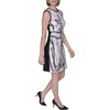 image:imageKarl Lagerfeld Womens Sleeveless Printed Scuba DressBirchBlack