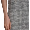 image:imageKarl Lagerfeld Womens Sleeveless Round Neck Aline Tweed Mini DressBlackSoft White
