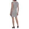 image:imageKarl Lagerfeld Womens Sleeveless Round Neck Aline Tweed Mini DressBlackSoft White