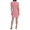 image:imageKarl Lagerfeld Womens Sleeveless Round Neck Aline Tweed Mini DressHot PinkSoft White