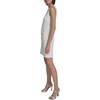 image:imageKarl Lagerfeld Womens Sleeveless Round Neck Aline Tweed Mini DressSoft White