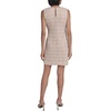 image:imageKarl Lagerfeld Womens Sleeveless Round Neck Aline Tweed Mini DressTaupeSoft White
