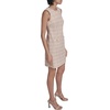 image:imageKarl Lagerfeld Womens Sleeveless Round Neck Aline Tweed Mini DressTaupeSoft White
