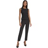 image:imageKarl Lagerfeld Womens Sleeveless Round Neck Knit BlouseBlack