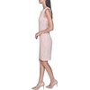 image:imageKarl Lagerfeld Womens Sleeveless Round Neck with Notch Textured Tweed DressHot Coral Soft White Multi